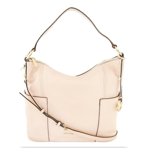 Michael Kors MK Anita Medium Shoulder Hand Bag Purse Pink/Ballet - Picture 1 of 10